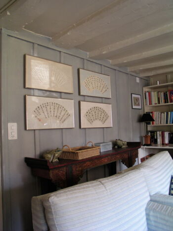 Wohnzimmer mit lasierten Wänden Wohnzimmer mit lasierten Wänden